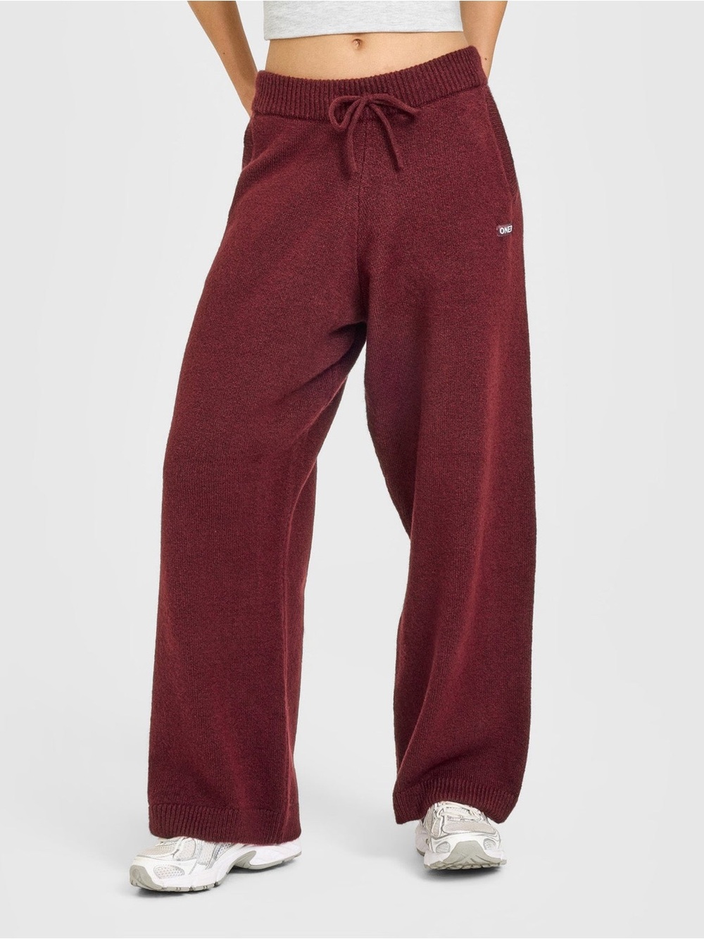 NWT Oner Active OVERSIZED KNIT STRAIGHT LEG BOTTOMS small